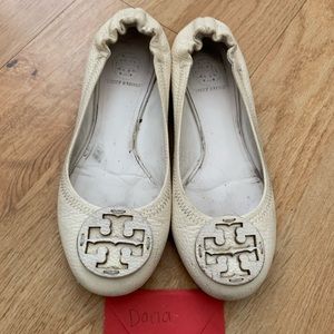 Tory Burch Leather Minnie Flats